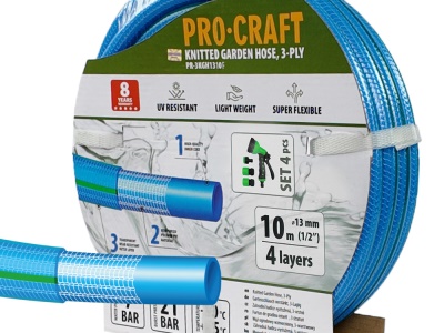 Modrá zahradní hadicí Procraft PR-3KGH1310F
