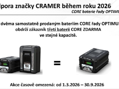 CRAMER KIT 2+1 CORE530 82V 7,2Ah