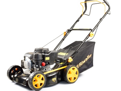 Riwall PRO RPM 4234 - multifunkční travní sekačka 2 v 1 s benzinovým motorem a pojezdem