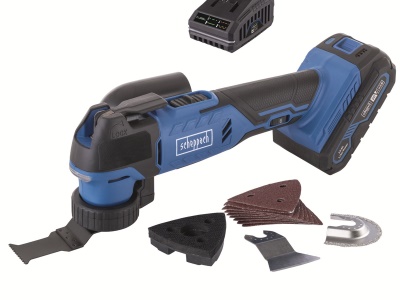 Scheppach C-MT40-X-SET S - 20 V IXES aku multifunkční nástroj + 2Ah baterie + nabíječka 2,4 A