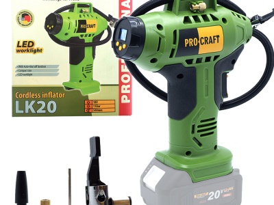 Aku kompresor Procraft LK20 bez akumulátoru a nabíječky
