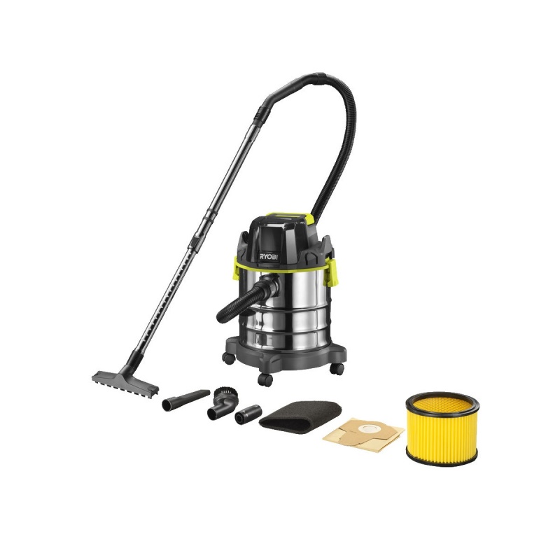 Ryobi R18WDV-0 - aku 18V vysavač na mokré a suché vysávání ONE+ (bez baterie a nabíječky)