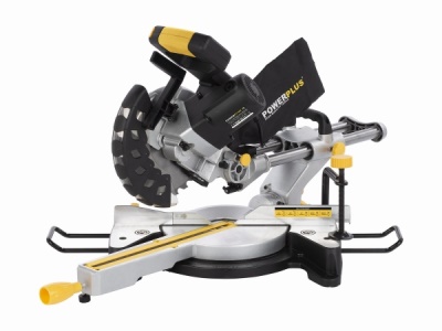 POWX07560S - Pokosová pila s potahem a oboustranným náklonem 1 500W / 210mm