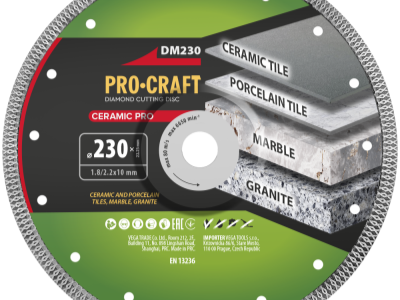 Diamantový řezný kotouč Ceramic PRO Procraft DM230