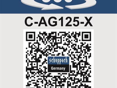 Scheppach C-AG125-X - aku 20 V IXES úhlová bruska (bez baterie a nabíječky)