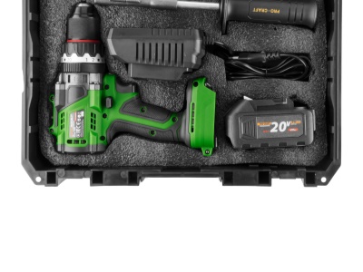 Aku vrtací šroubovák Procraft PA18ProBL-1B-C