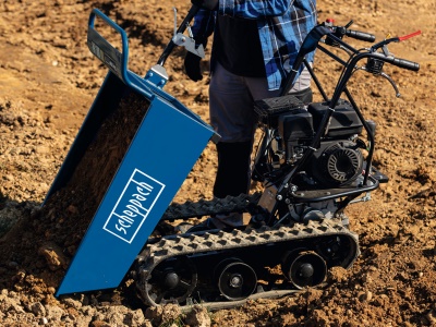 Scheppach DP 4500 - pásový přepravník 400 kg s mechanickým sklápěním korby