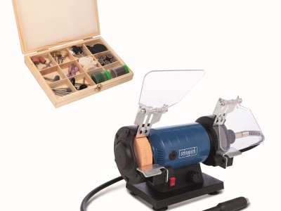 Scheppach HG 35 - dvoukotoučová bruska/leštička se systémem Flexidrive