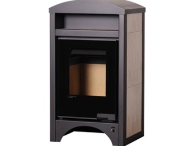 HS Flamingo BARMA 11/7 Bělený Dub - teplovodní krbová kamna s 7 kW výměníkem