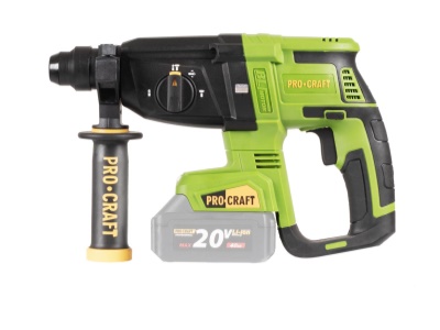 Aku vrtací kladivo  Procraft PHA40bb-c (bez baterie a nabíječky v kufru) SDS Plus