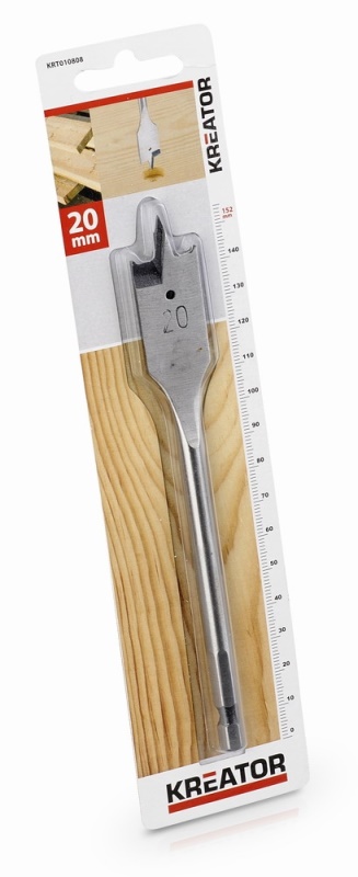 KRT010808 - Plochý vrták do dřeva 20 x 152 mm