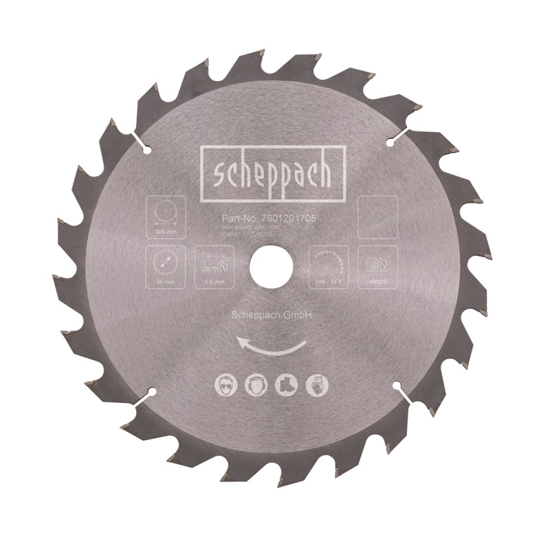 Scheppach Pilový kotouč TCT ( 305 x 30 x 2,8 mm, 24 Z ) - pro HM 305 SL / HM 140 L