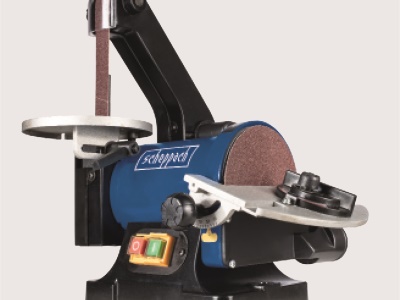 Scheppach BTS 700 - pásová a kotoučová bruska