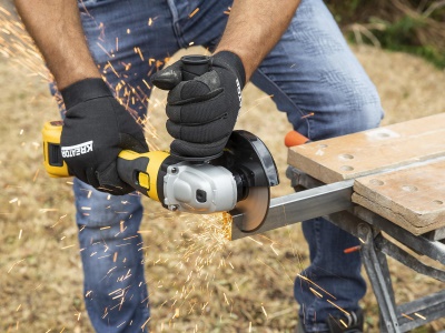 POWXB20030 - Aku úhlová bruska 115mm 20V 2bat 4,0Ah  plus  8ks přísl