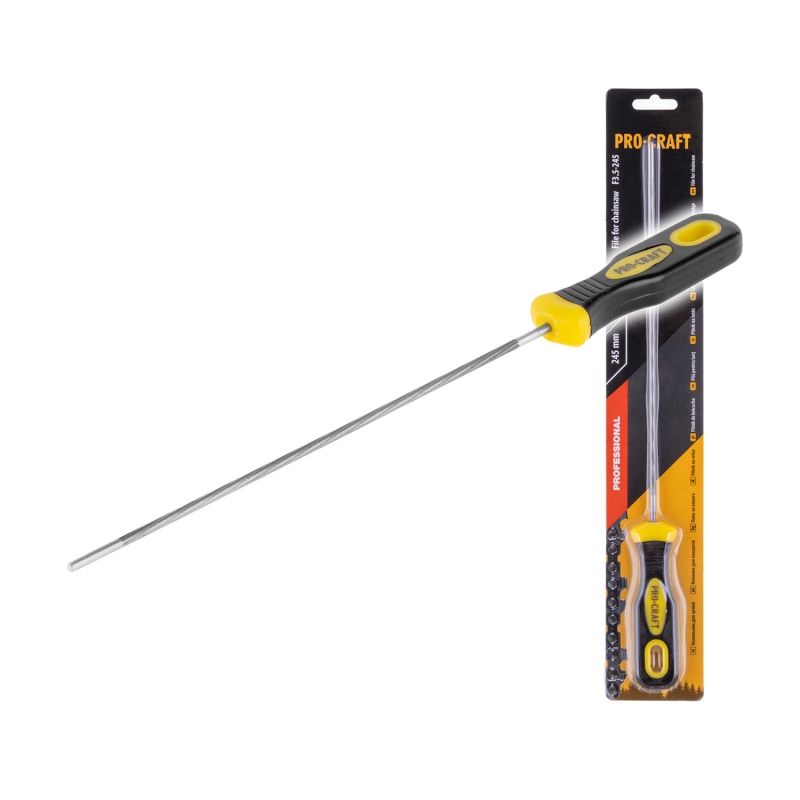Pilník na řetězy s roztečí řetězu 1/4" Procraft F3.5-245