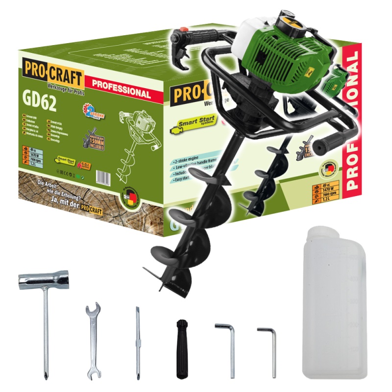 Zemní, půdní vrták Procraft GD62