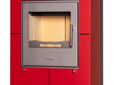 HS Flamingo Evenes červená - krbová kamna