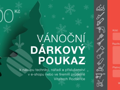 Dárkový poukaz Vitaltech 2 000 Kč