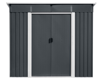 Riwall PRO RMSP 9x8 Anthracite LUX - zahradní domek kovový 2,4 x 2,8 m s pultovou střechou antracit