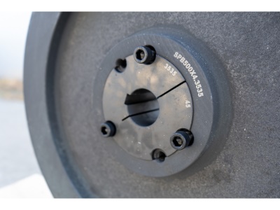 Setrvačník 80kg, pro 4 řemeny 17mm (s krytem)