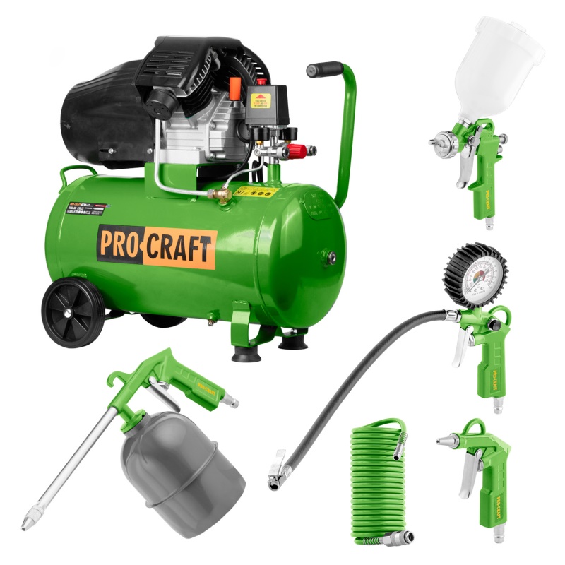 Kompresor Procraft AC50-2 + sada příslušenství
