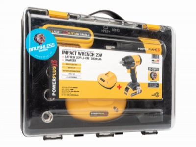POWXB30050 - Aku rázový utahovák 1/2" 220Nm 20V