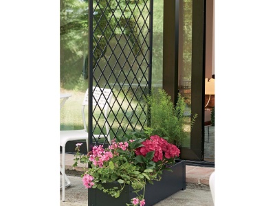 VERDEMAX kov.truhlík se stěnou 8536