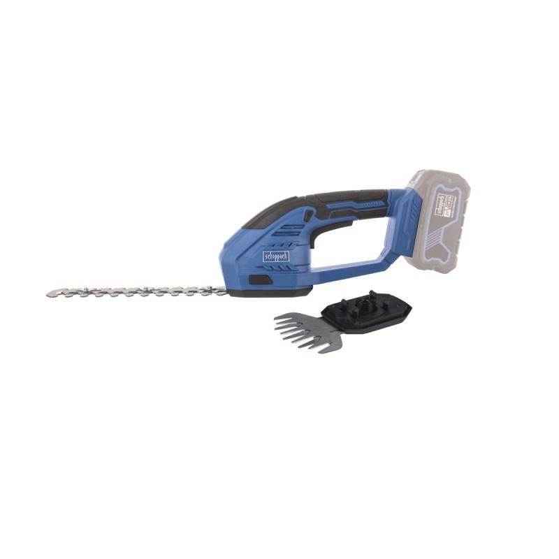 Scheppach C-HTGS200-X - 20 V IXES aku nůžky na trávu a keře (bez baterie a nabíječky)