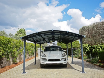 Palram - Canopia Arcadia 6400 - hliníkový (montovaný) přístřešek s obloukovou střechou