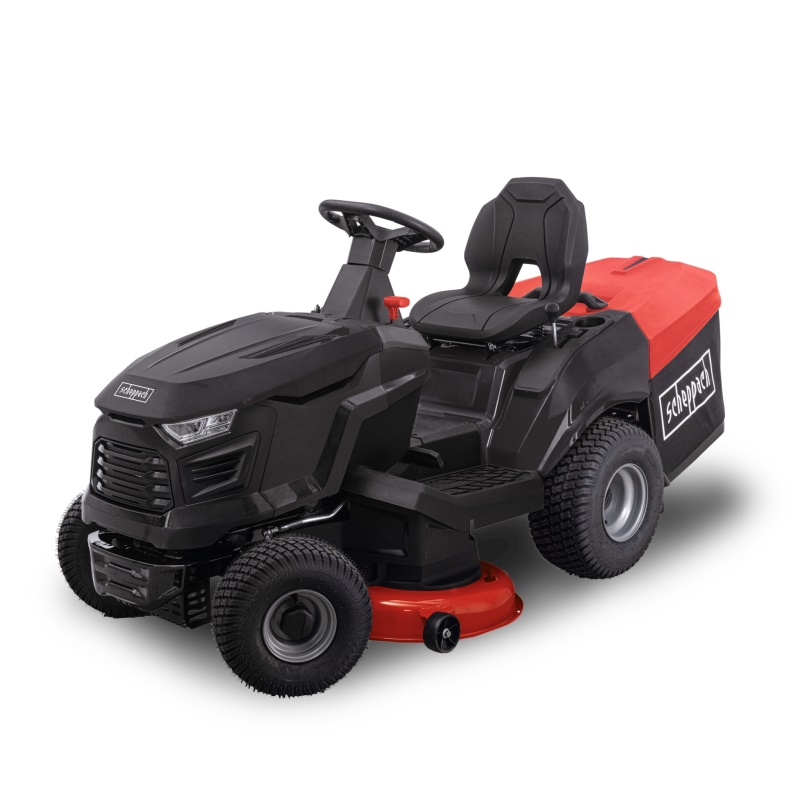 Scheppach TMR 452-98C-RD - travní traktor 98 cm se zadním výhozem a CVT převodovkou