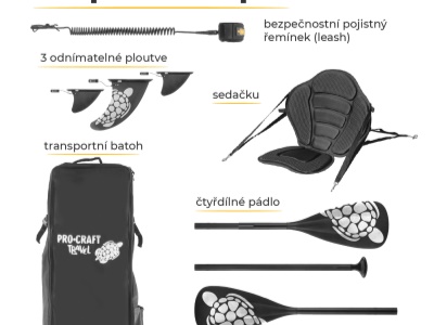 Paddleboard SET Procraft Travel SUP320