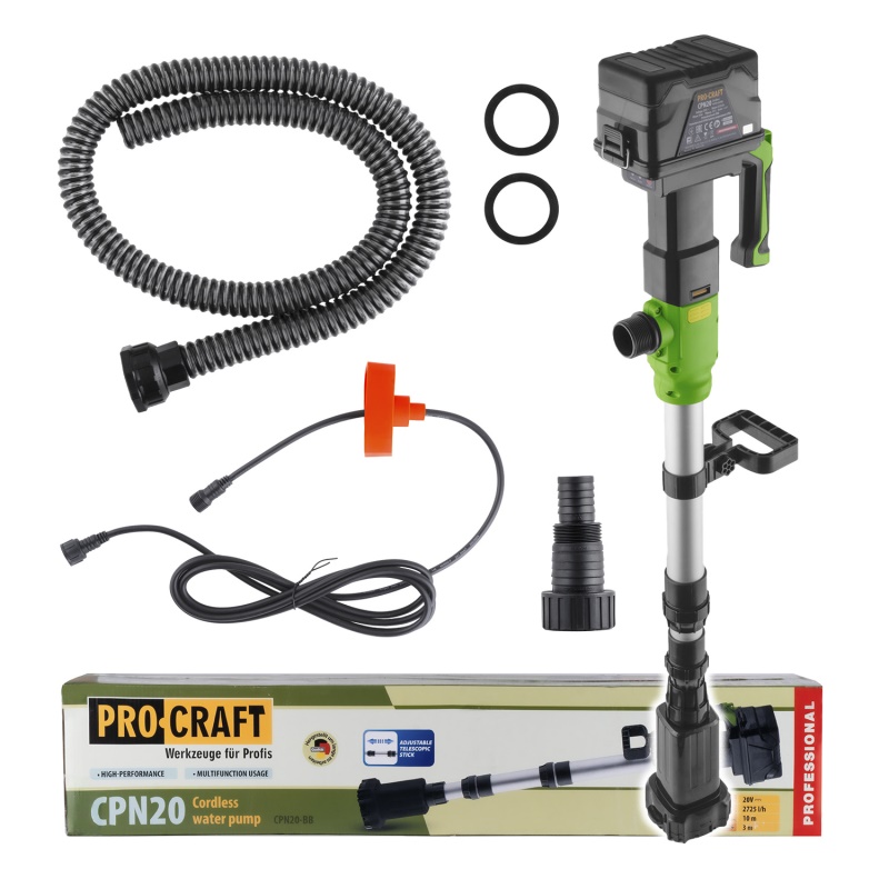 Aku ponorné čerpadlo do sudu Procraft CPN20bb (bez baterie a nabíječky)