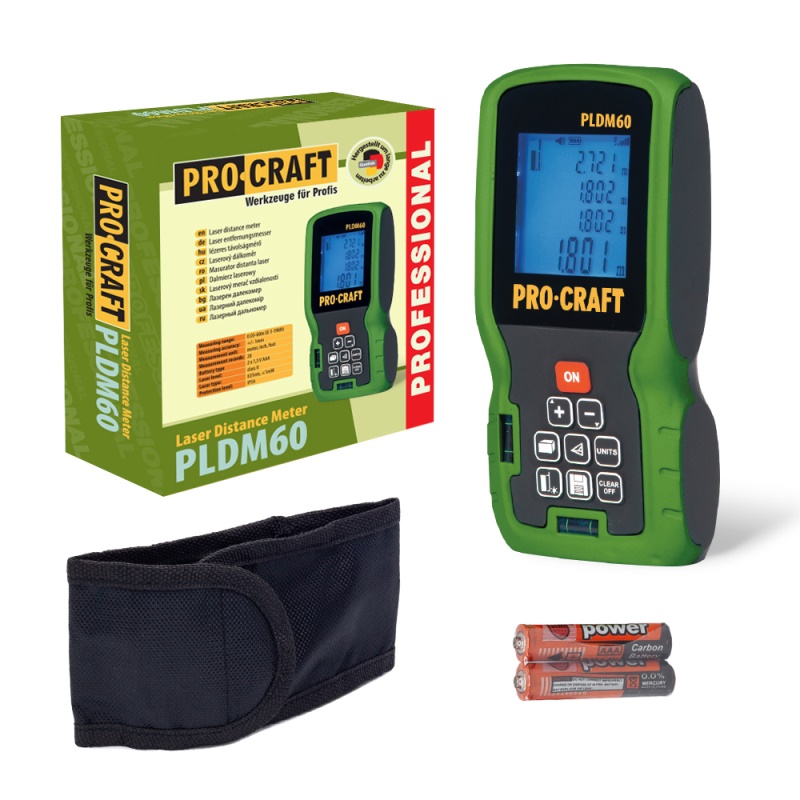 Laserový měřič vzdálenosti Procraft PLDM60