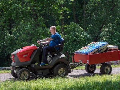 Sklopný vozík NT - 4 červený