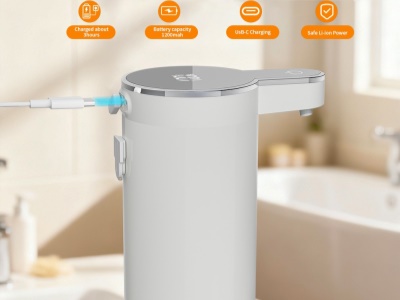 GST01W - Bezdotykový dávkovač mýdla nerezový bílý