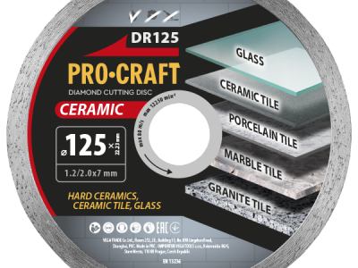 Diamantový řezný kotouč Ceramic Procraft DR125