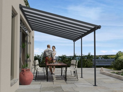 Palram - Canopia Sierra 5400 antracit 3 x 5,46 - Hliníková (montovaná) pergola