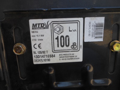 Zahradní traktůrek - BL 135/92 T