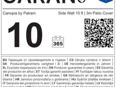 Palram - Canopia Boční stěna k pergolám Sierra / Capri (bílá)