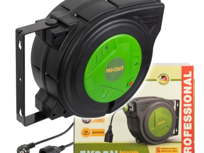 Samonavíjecí prodlužovací kabel, buben Procraft EK25N