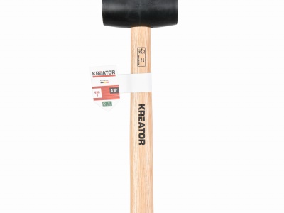 KRTH90601 - Gumová palice černá 450g - Dřevěná násada