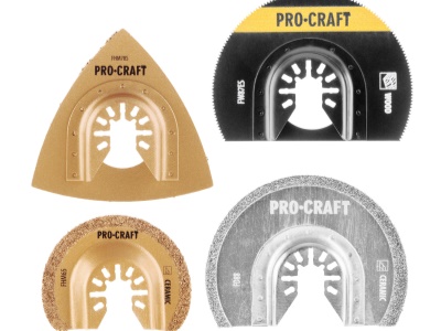 Sada nástavců pro multifunkční oscilační brusku Procraft MB8