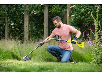 RYOBI RY36ELTX33A-140 - 36V strunová sekačka Expand-it, záběr 28/33 cm, nárazové odvíjení struny, 1x 4,0 Ah akumulátor, nabíječka
