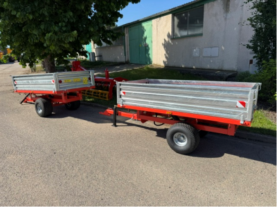 Hydraulicky sklopný vozík za malotraktor HT15
