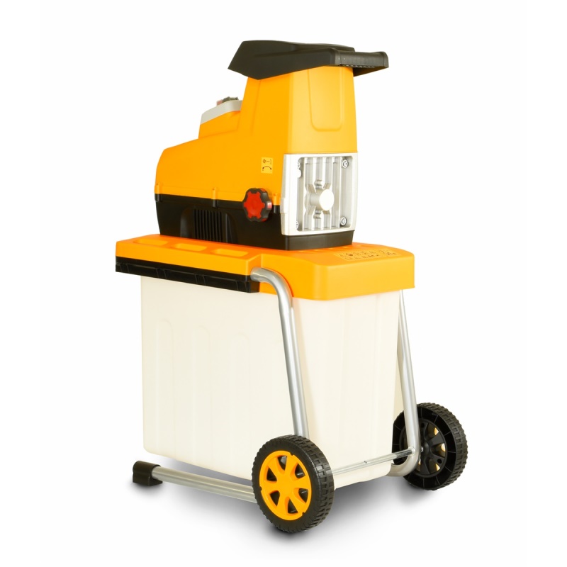 Riwall PRO RES 3044 B - elektrický válcový drtič 3000 W s transparentním boxem