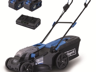 Scheppach BC-MP430-X-SET XL2 - 2x20 V IXES aku sekačka 4v1 s bezuhlíkovým motorem + 2x 4Ah baterie + duální nabíječka 4,5 A