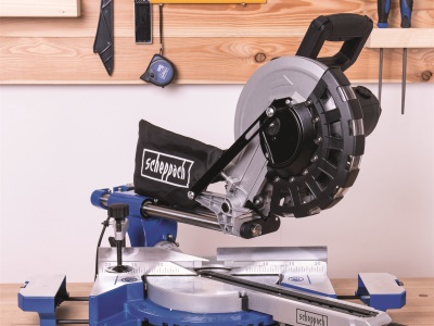 Scheppach HM 254 - pokosová pila s potahem a laserem + 2. kotouč