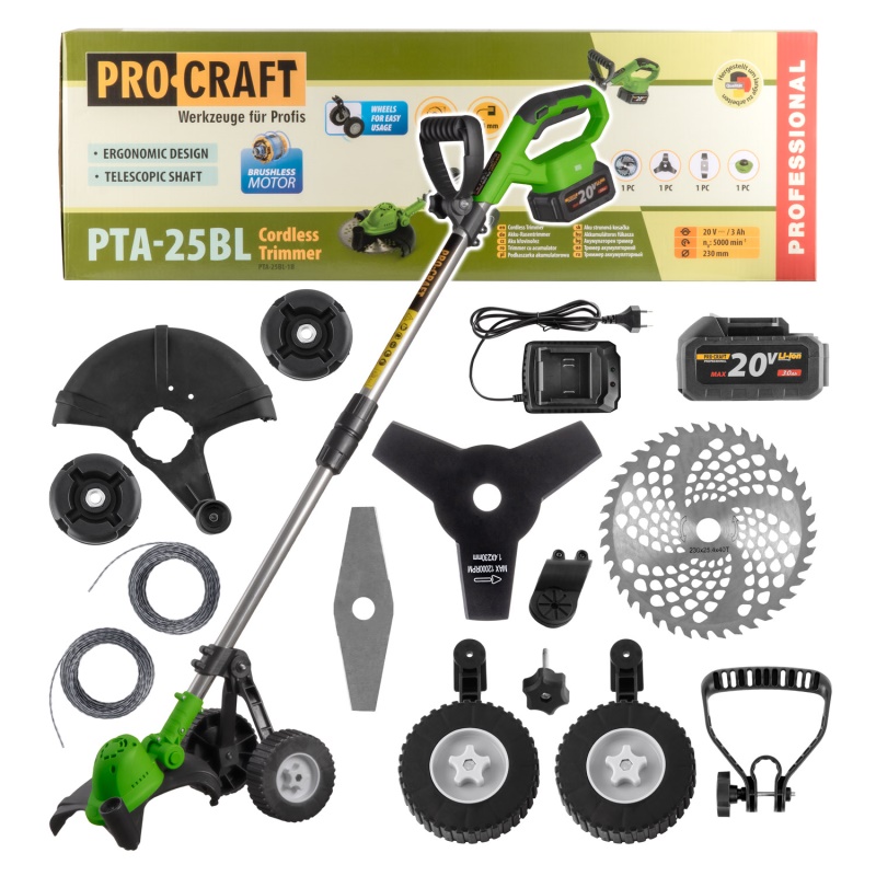 Aku vyžínač Procraft PTA-25BL-1B