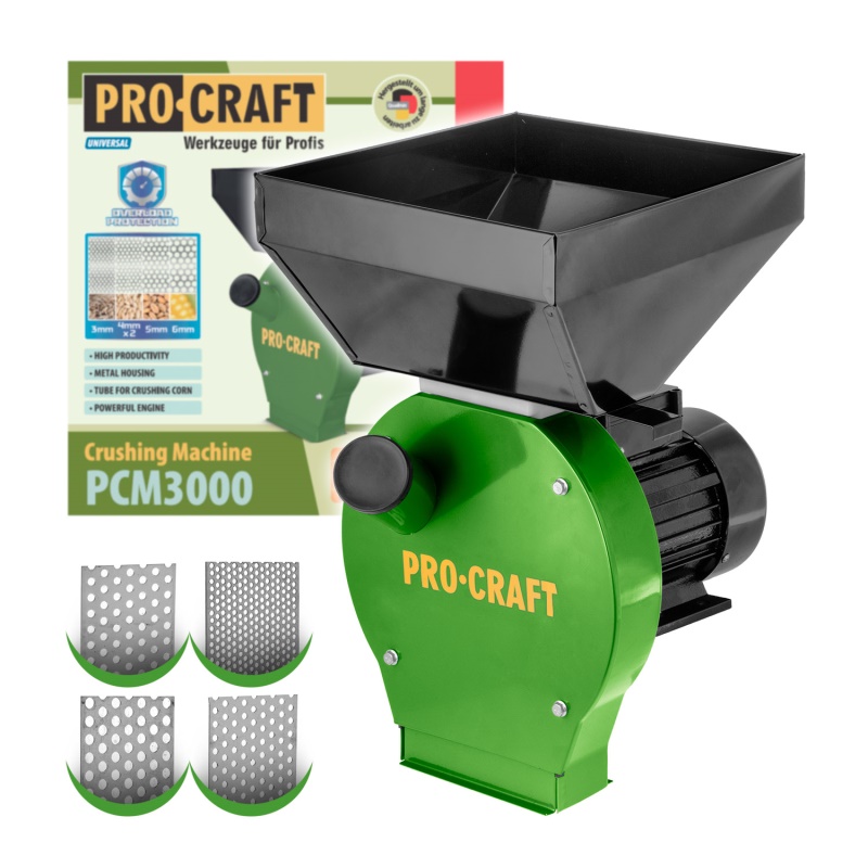 Elektrický šrotovník na obilí Procraft PCM3000