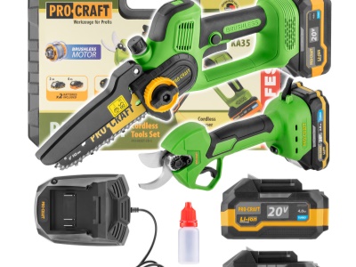 Sada aku ruční pilka PKA35Li a nůžky na větve ES25Li Procraft PA168SET